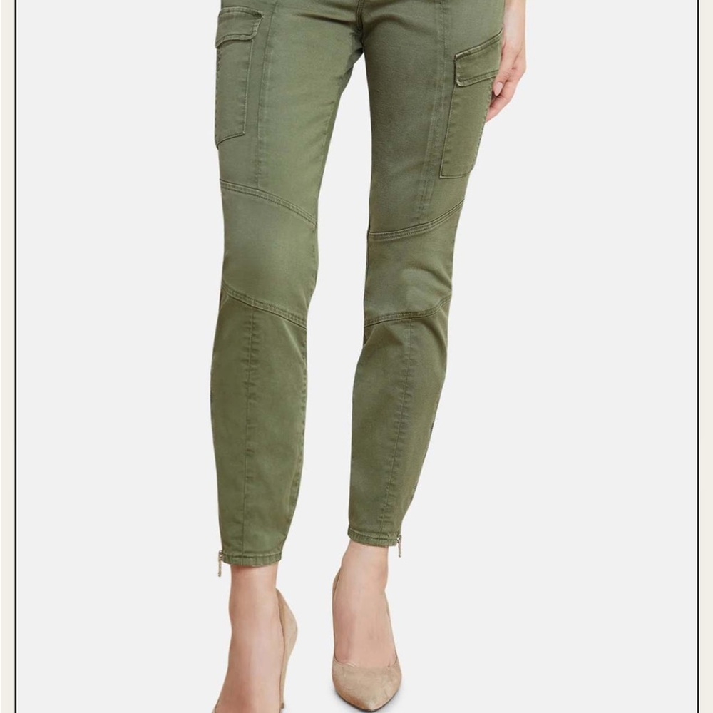 L'AGENCE Olive Green Slim Denim Pants